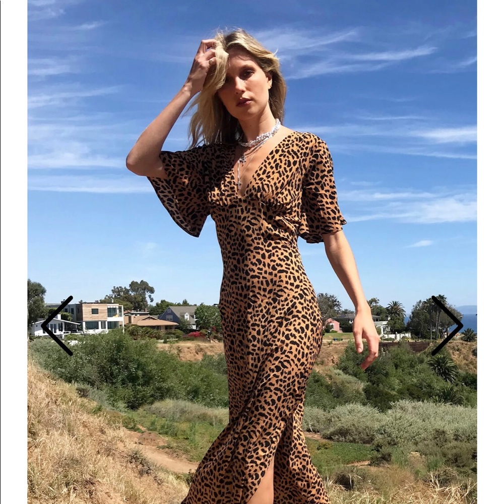 Nasty Gal leopard print maxi